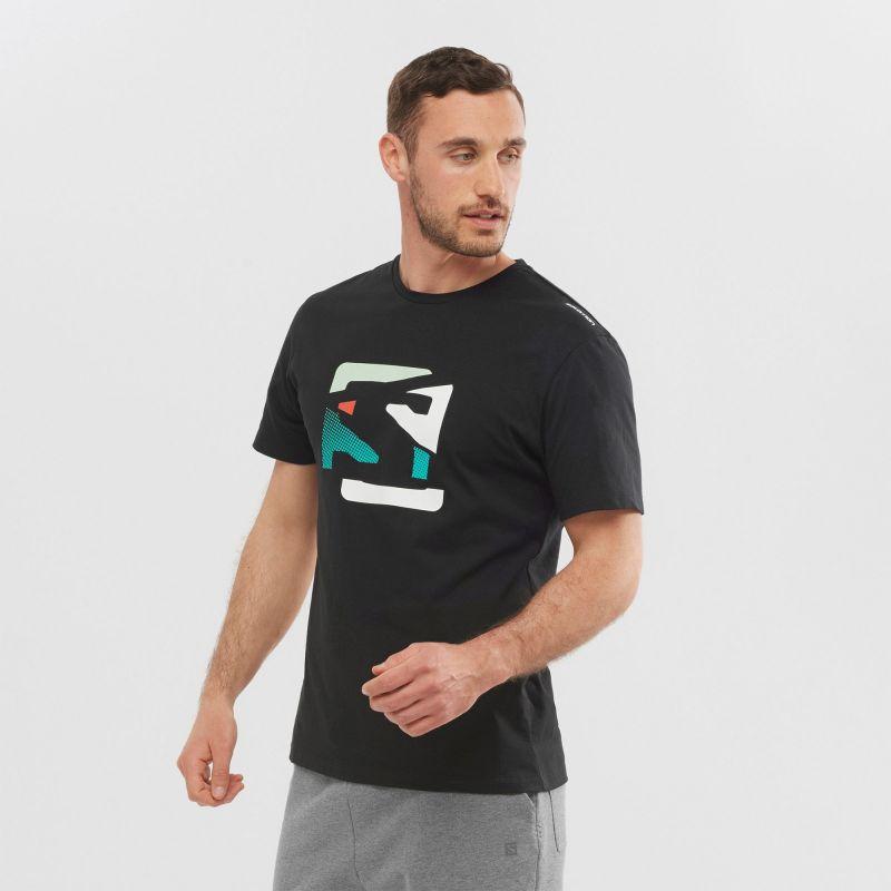 Salomon - Outlife Graphic Disrupted Logo SS Tee - T-shirt - Men's